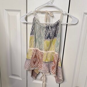 Anthropologie Multicolor Geometric Blouse